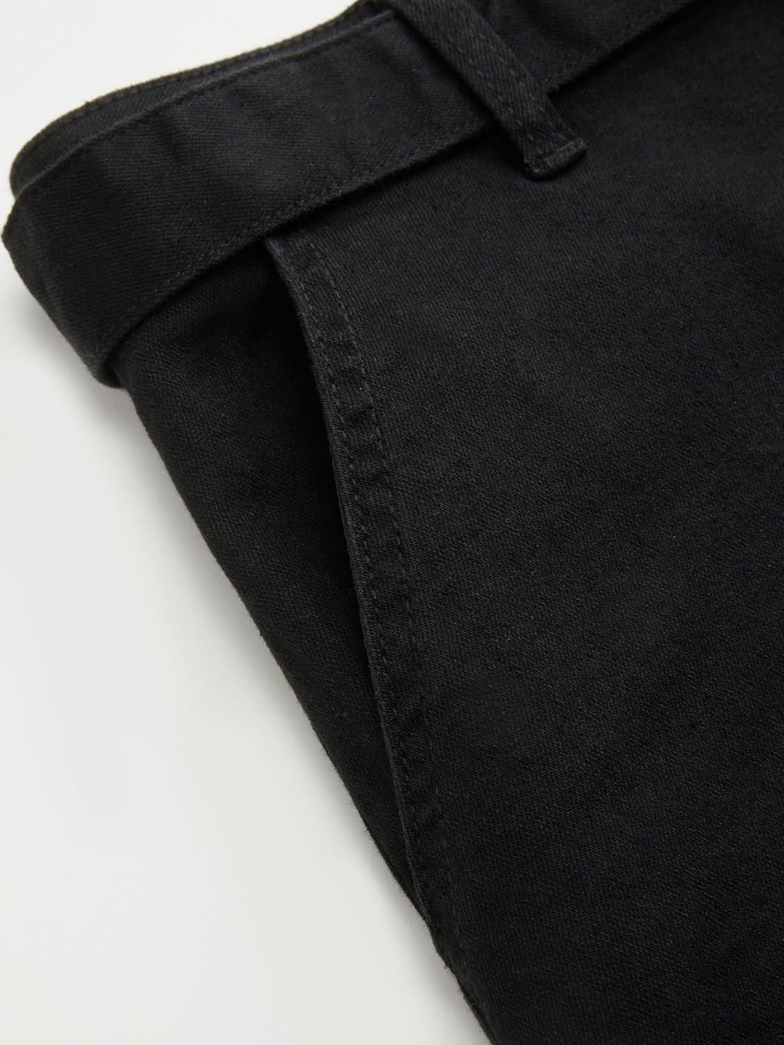 imageVinova Denim ALine Skirt with Belt Womens Casual Fashion SkirtBlack