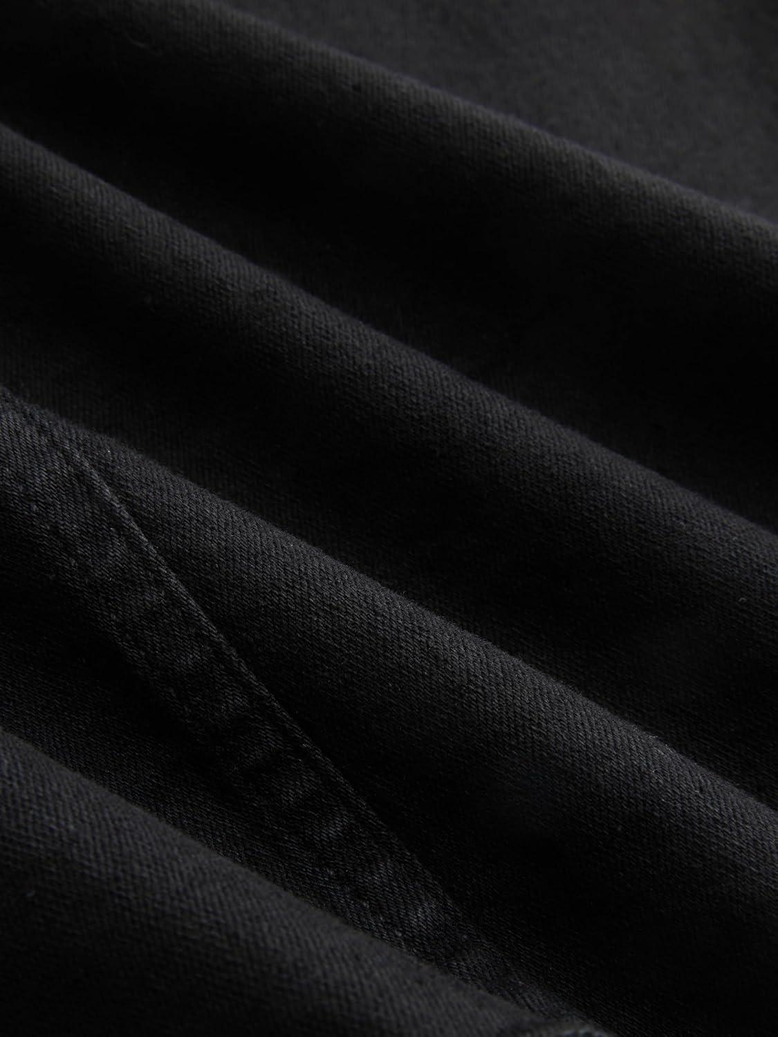 imageVinova Denim ALine Skirt with Belt Womens Casual Fashion SkirtBlack