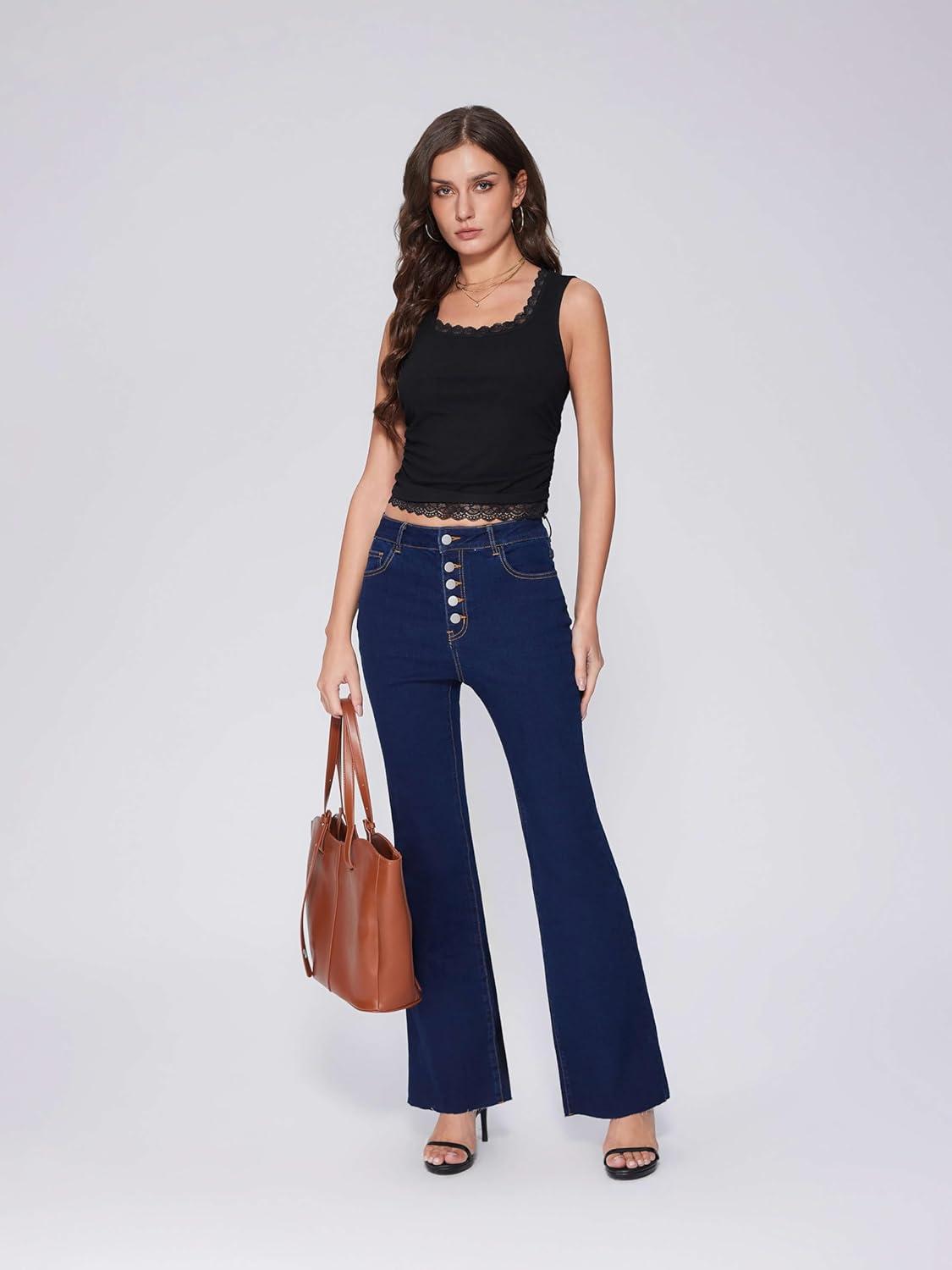 imageVinova Lace Tank Tops for Women Summer Ruched V Neck Sleeveless Going Out Tops Sexy Trendy T Shirts CasualBlack