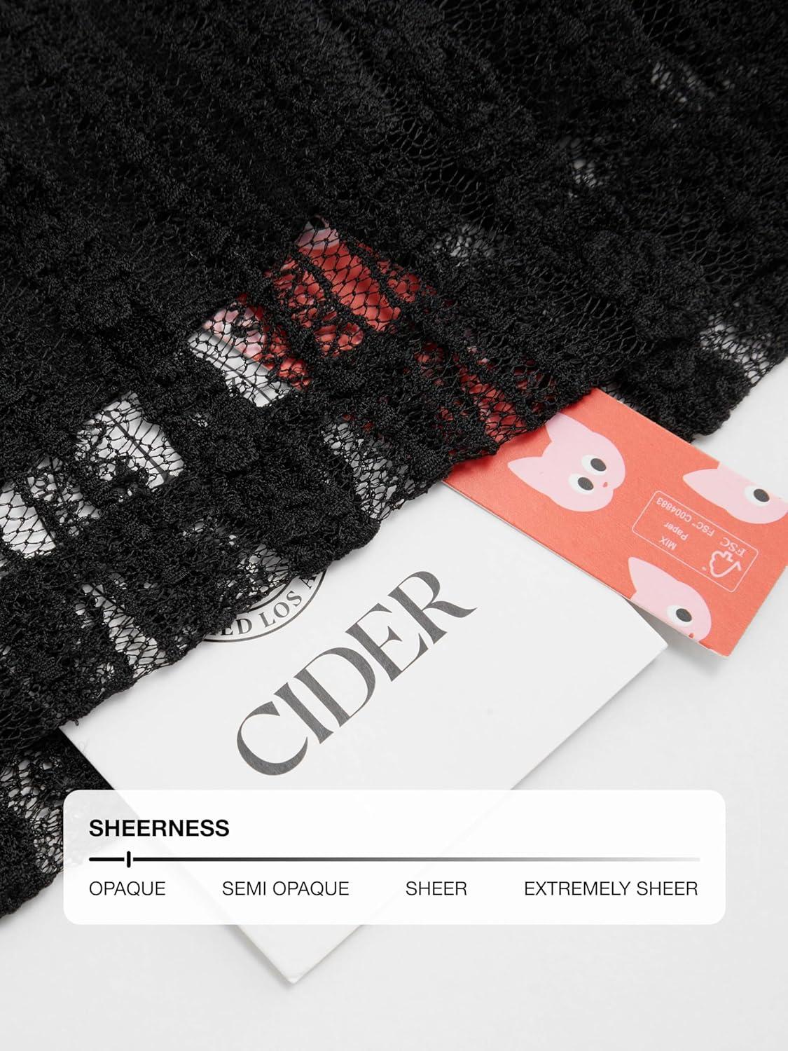 imageVinova Off Shoulder Lace Jumpsuit Long Sleeve Wide Leg Pant SetBlack