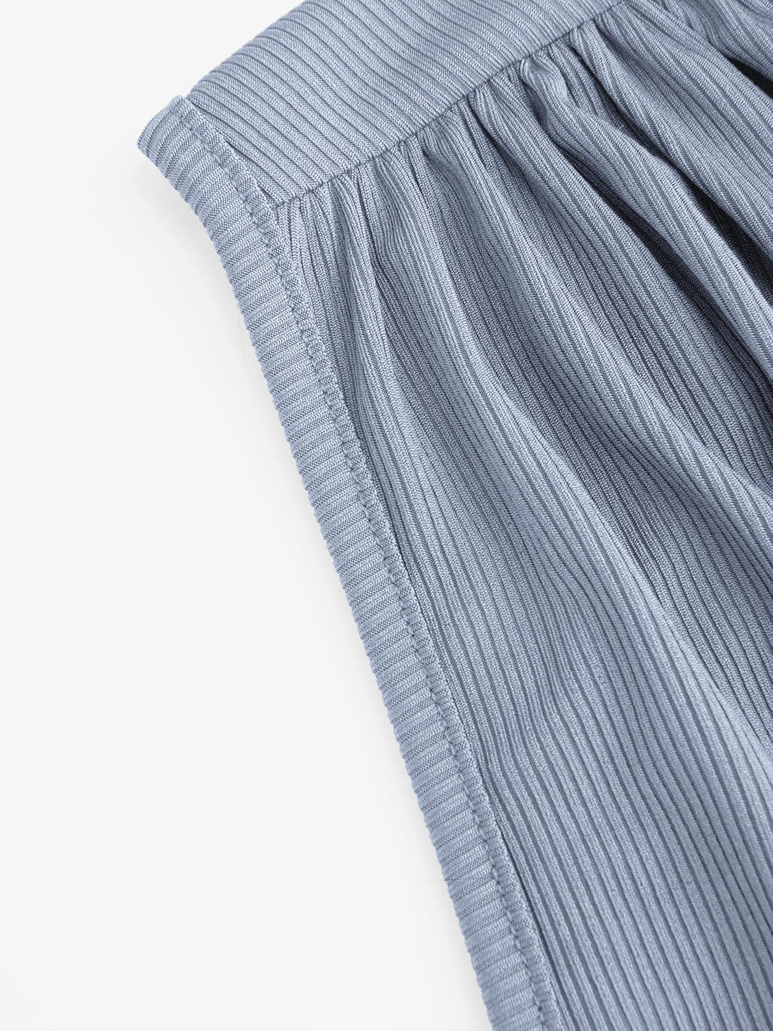 imageVinova Womens Ribbed Knit Romper Deep V Neck Sleeveless Jumpsuit