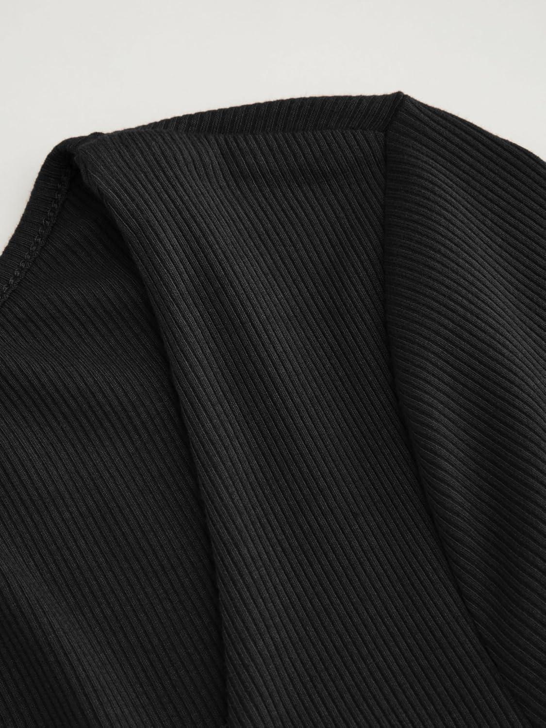 imageVinova Long Sleeve Square Neck High Stretch Casual Going Out Jumpsuits with Lace TrimBlack