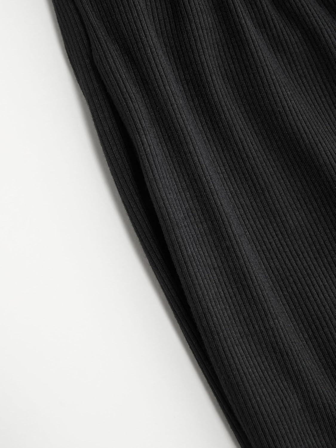 imageVinova Women HighStretch Solid Cowl Neck Long Sleeves Casual Wide Leg JumpsuitsBlack