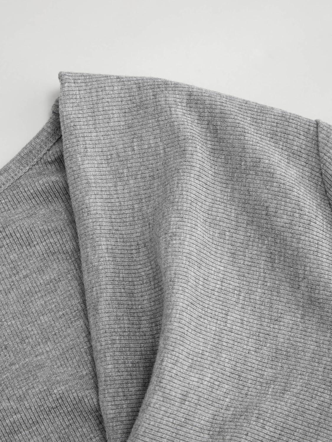 imageVinova Women HighStretch Solid Cowl Neck Long Sleeves Casual Wide Leg JumpsuitsDark Grey