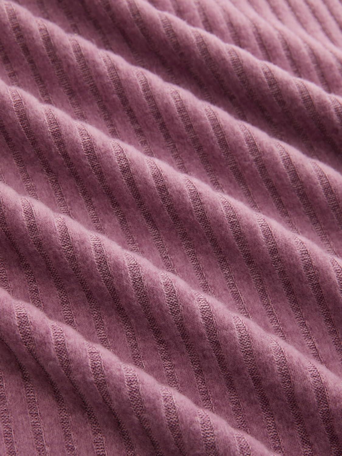 imageVinova Off Shoulder Knit Dress Long Sleeve Tie Detail Midi DressPink