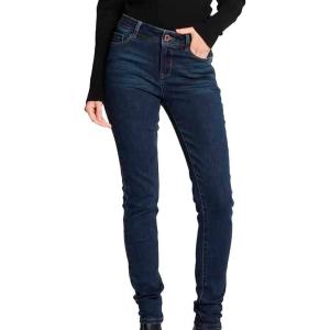 Morgan Jeans slim taille standard à poches(Dark Blue)
