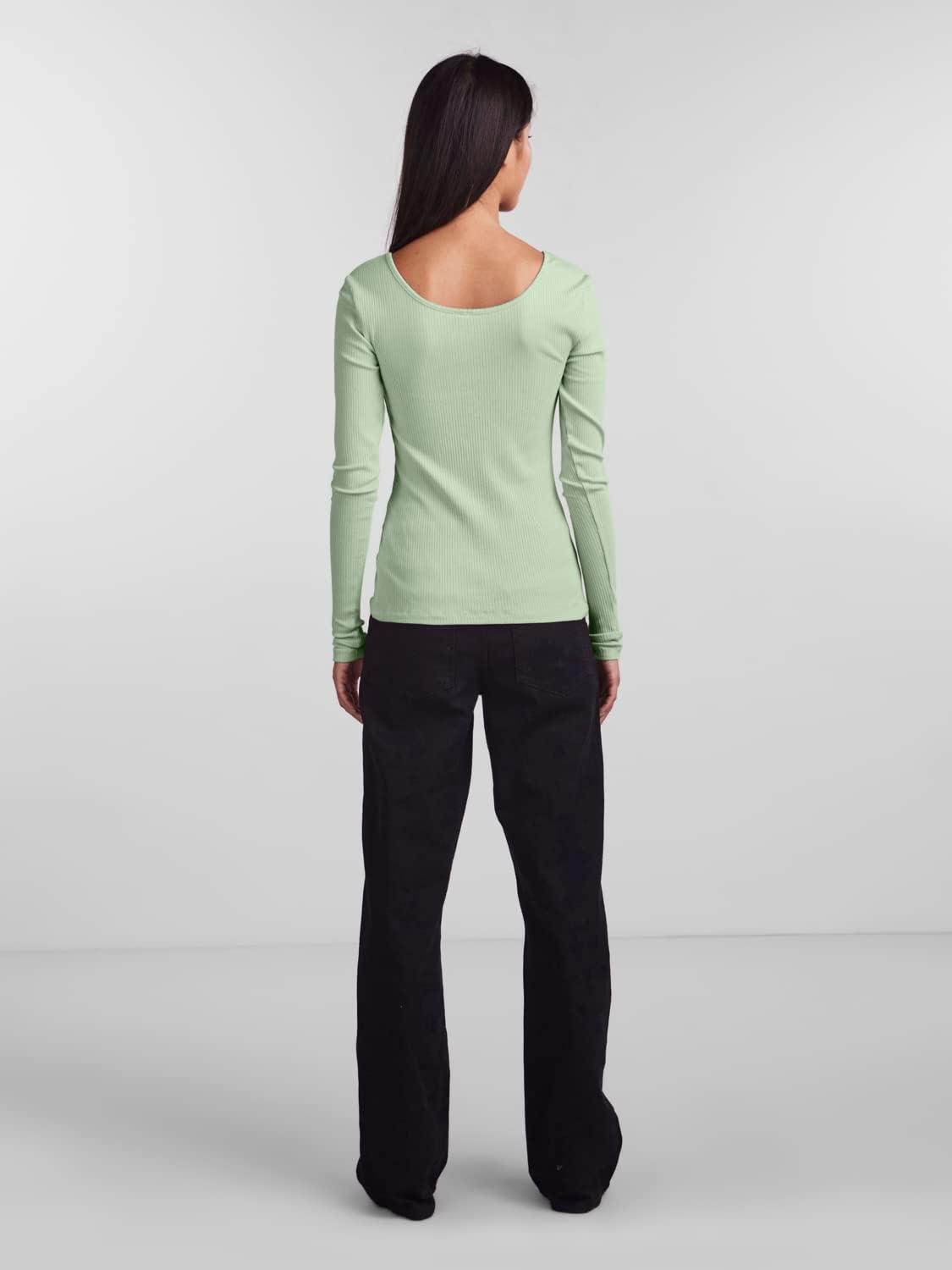 imagePIECES TShirt Manches Longues PCKITTEQuiet Green