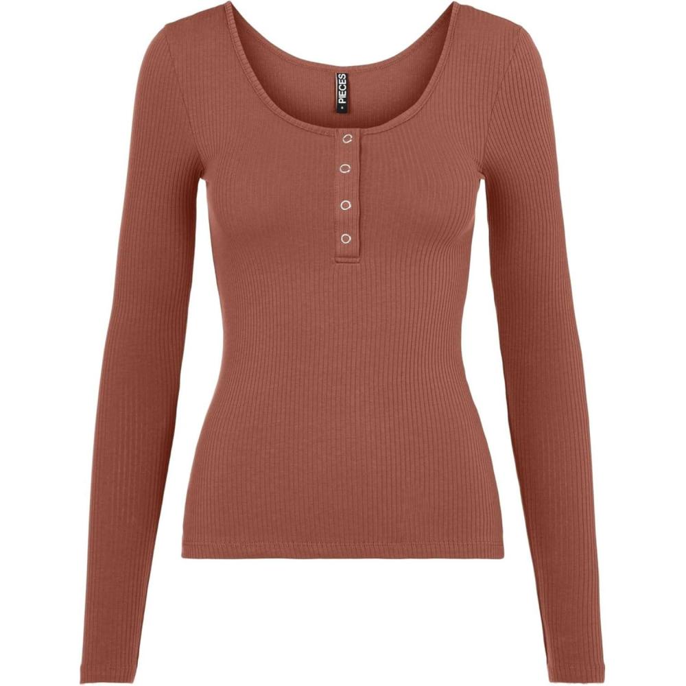 imagePIECES TShirt Manches Longues PCKITTERedwood