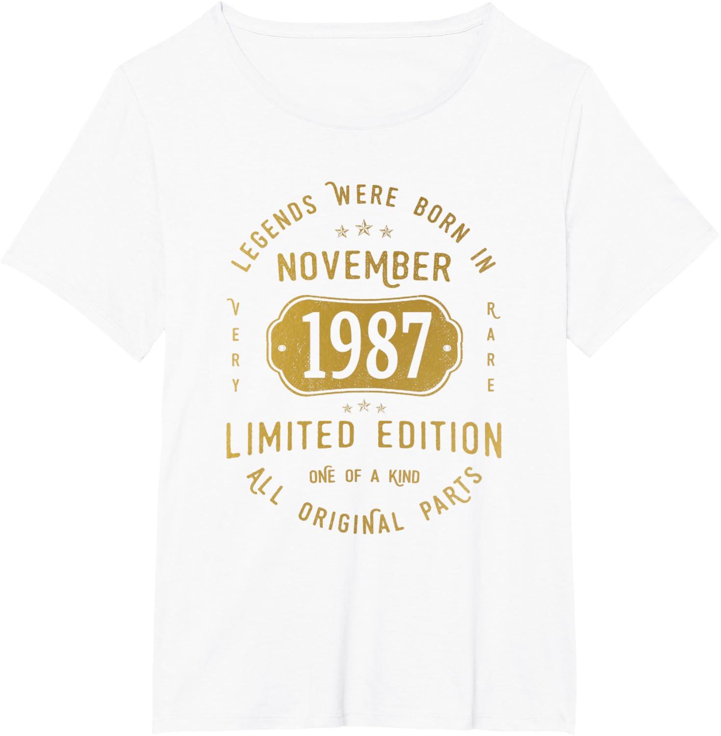 image:imageLes Lgendes sont nes en Novembre 1987 TShirtBlanc