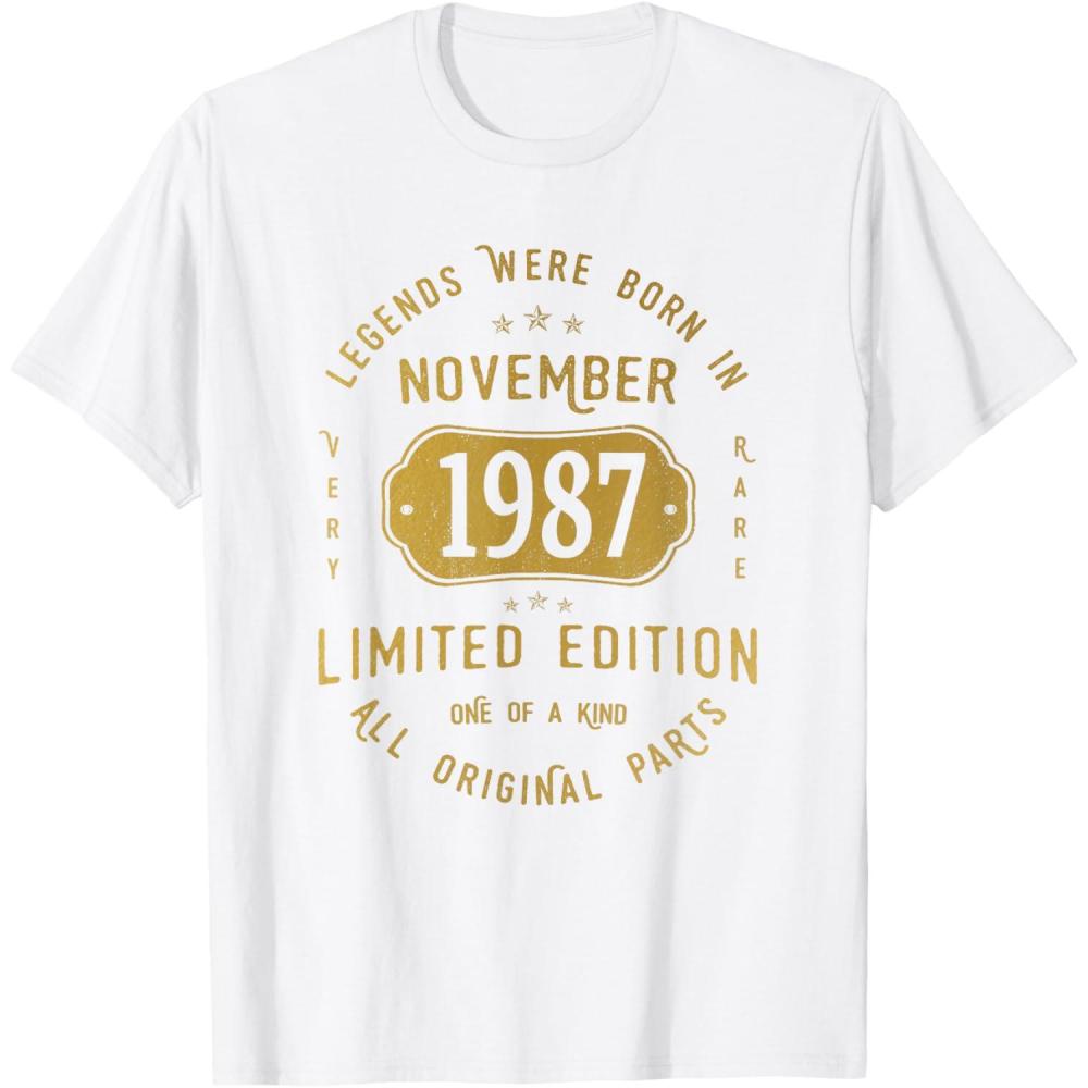 image:imageLes Lgendes sont nes en Novembre 1987 TShirtBlanc