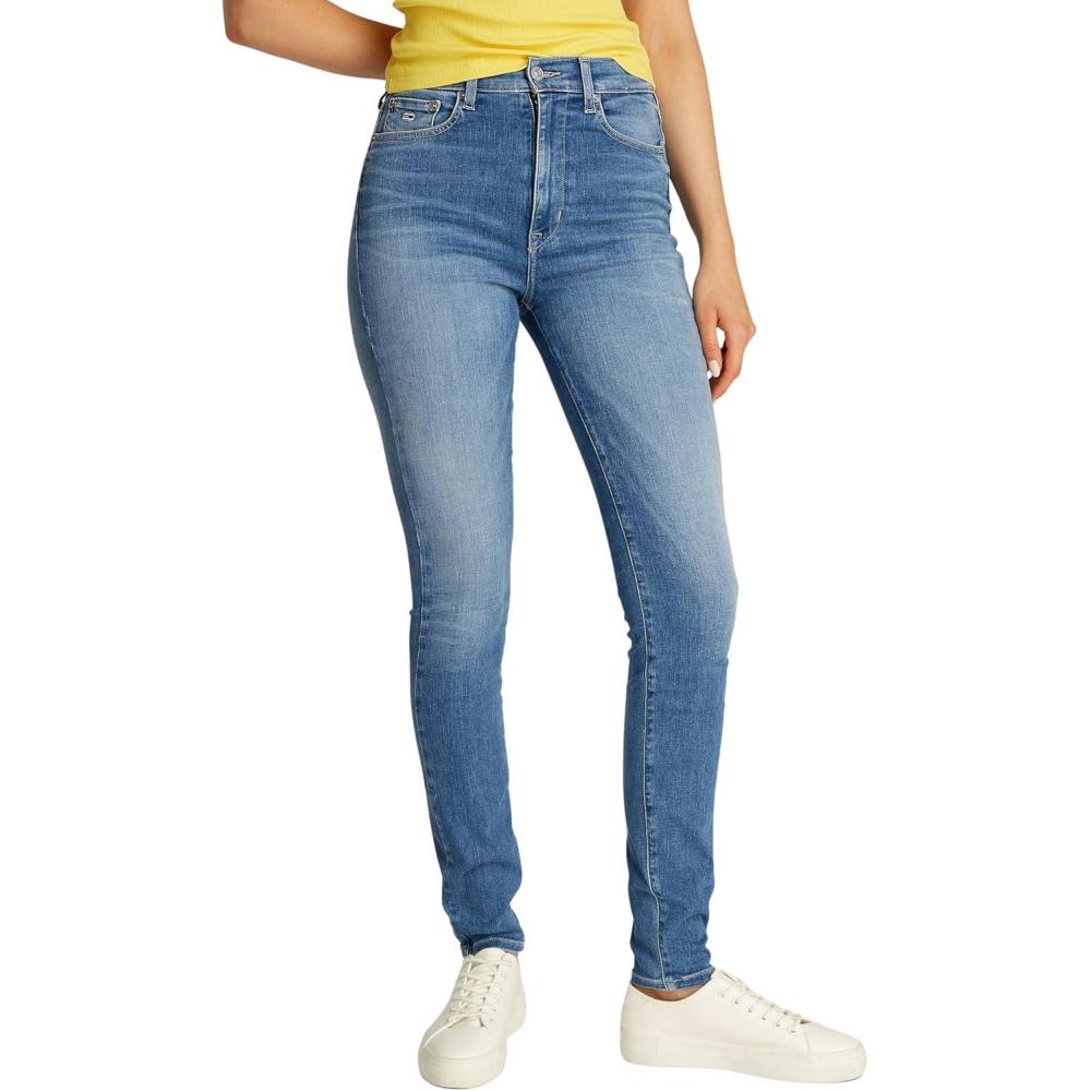 image:imageTommy Jeans Femme Sylvia HGH Skn Bi1239 Dw0dw20028 Trs Mince Denim Denim Medium 33W 32L EU