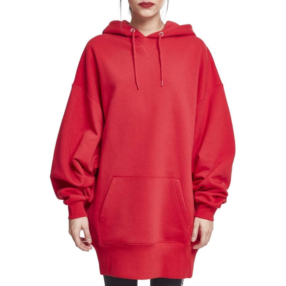 image:imageUrban Classics Damen Ladies Long Oversize HoodyRouge Fire Red