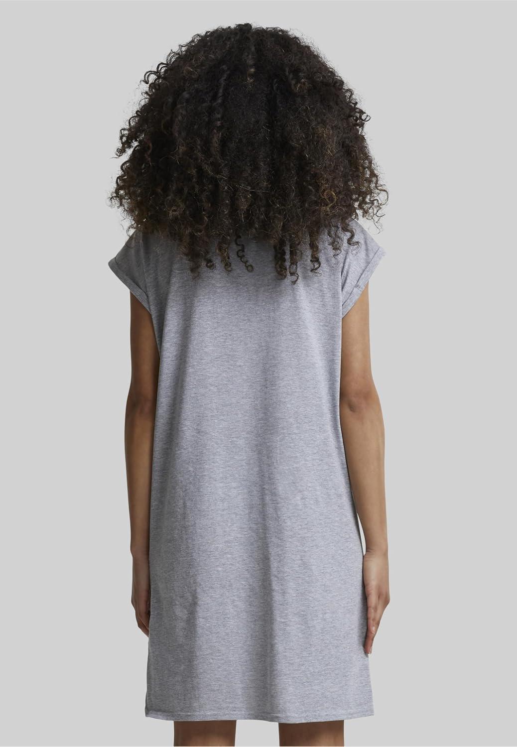 image:imageUrban Classics Damen Ladies Turtle Extended Shoulder DressGris Grey 00111