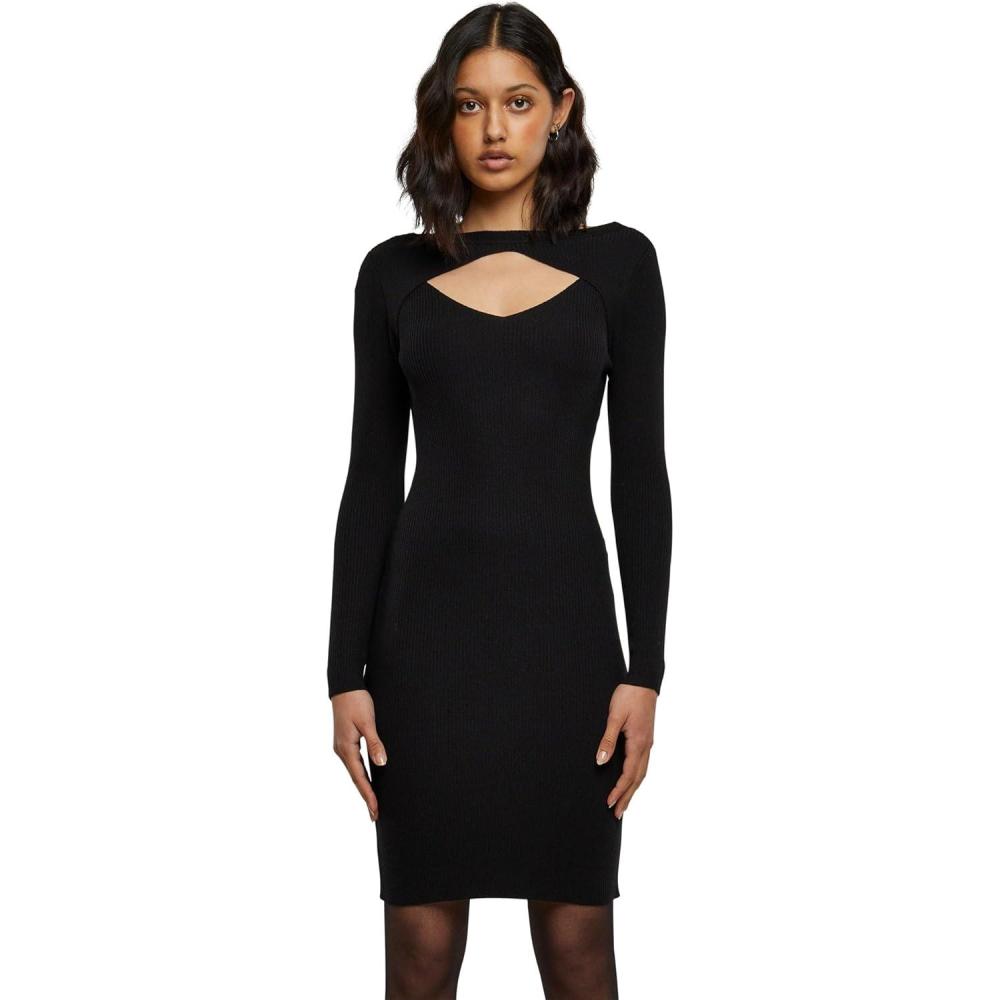image:imageUrban Classics Dam Klippt Ut Klnning Robe dcontracte Femme Lot de 1Noir