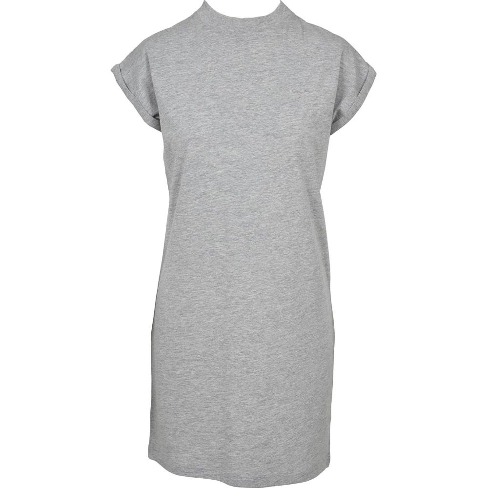 image:imageUrban Classics Damen Ladies Turtle Extended Shoulder DressGris Grey 00111