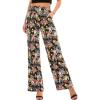 Noir avec Motif Floral