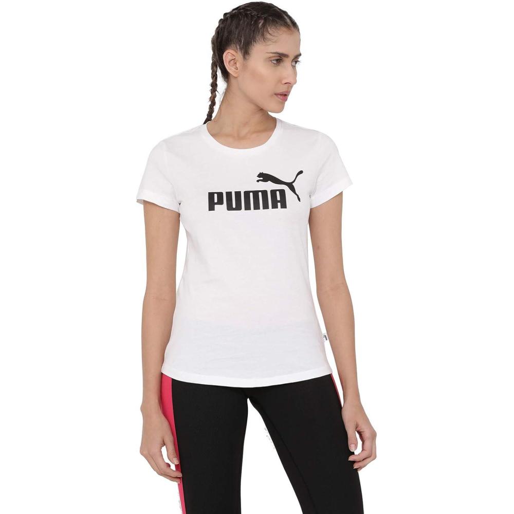 image:imagePUMA Classics Logo Tee S TShirt FemmePuma White